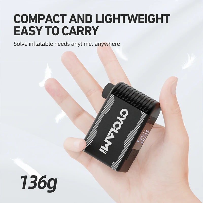 CYCLAMI Mini Pompe à Vélo Portable Rechargeable