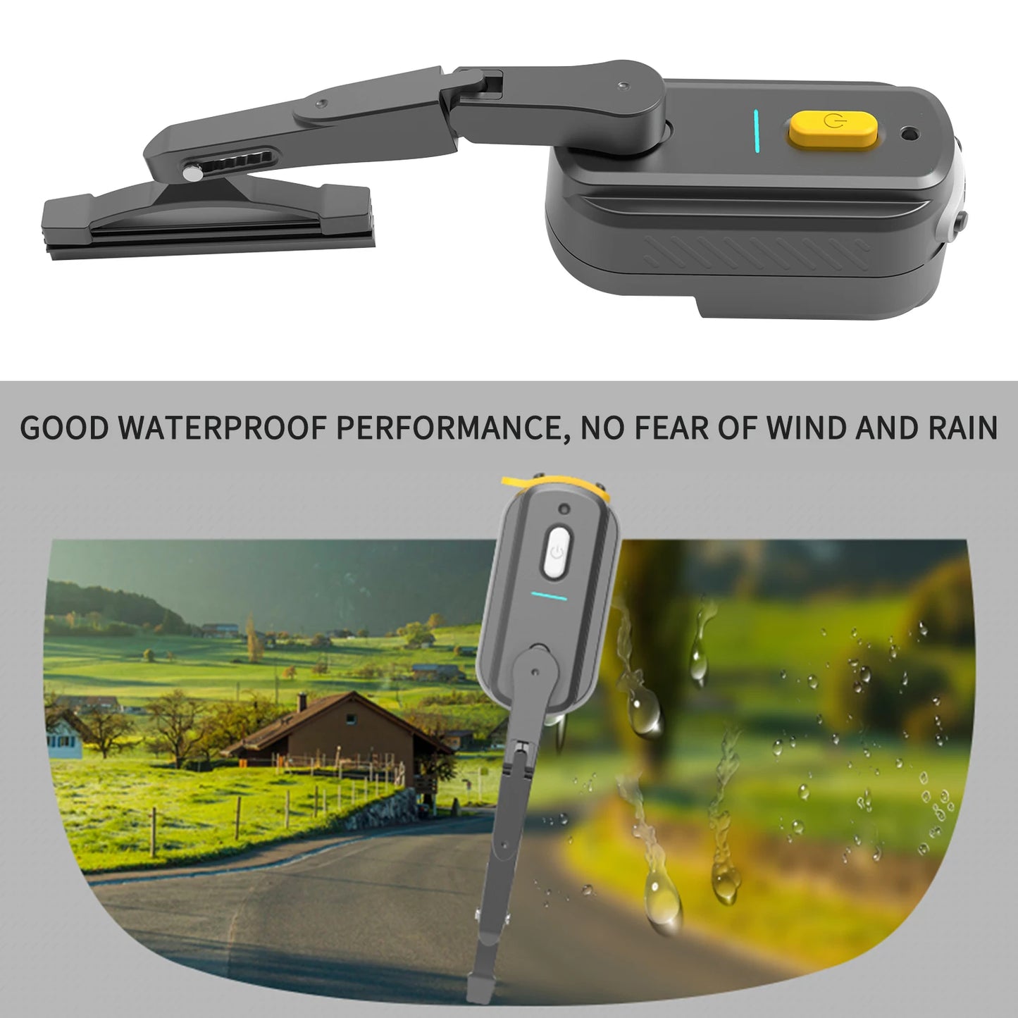 Rechargeable Motorcycle Helmet Wiper Universal