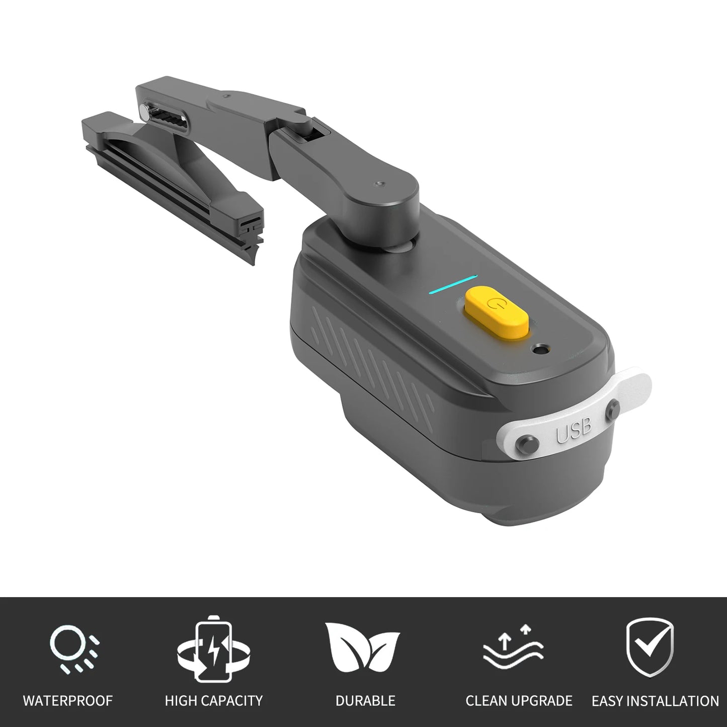 Rechargeable Motorcycle Helmet Wiper Universal