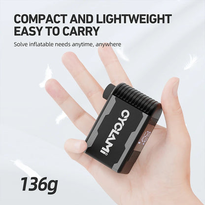 CYCLAMI Mini Pompe à Vélo Portable Rechargeable