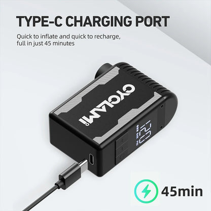 CYCLAMI Mini Pompe à Vélo Portable Rechargeable