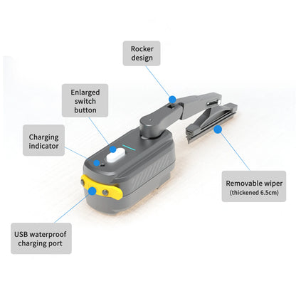 Rechargeable Motorcycle Helmet Wiper Universal